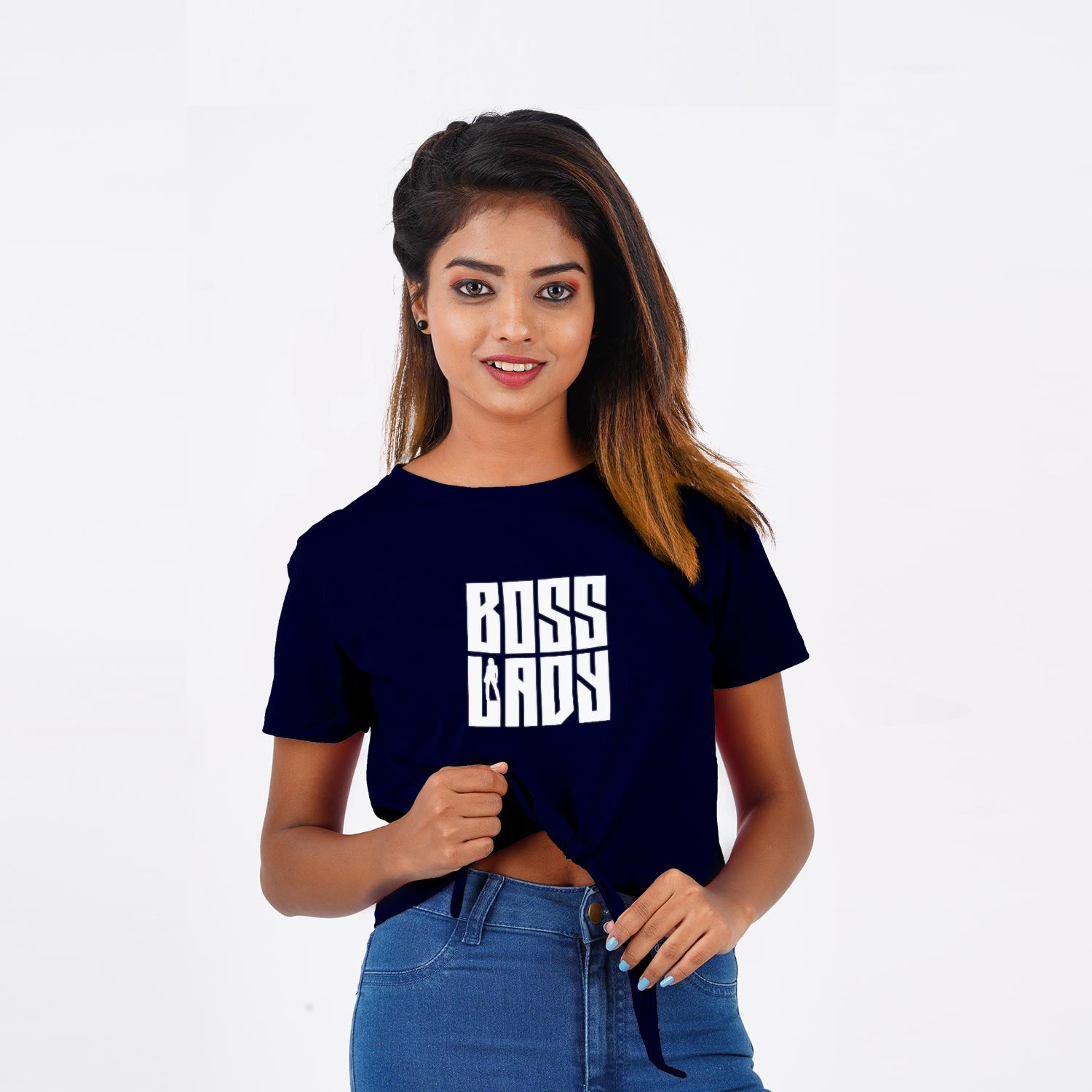 Boss Lady - Knot Crop Top