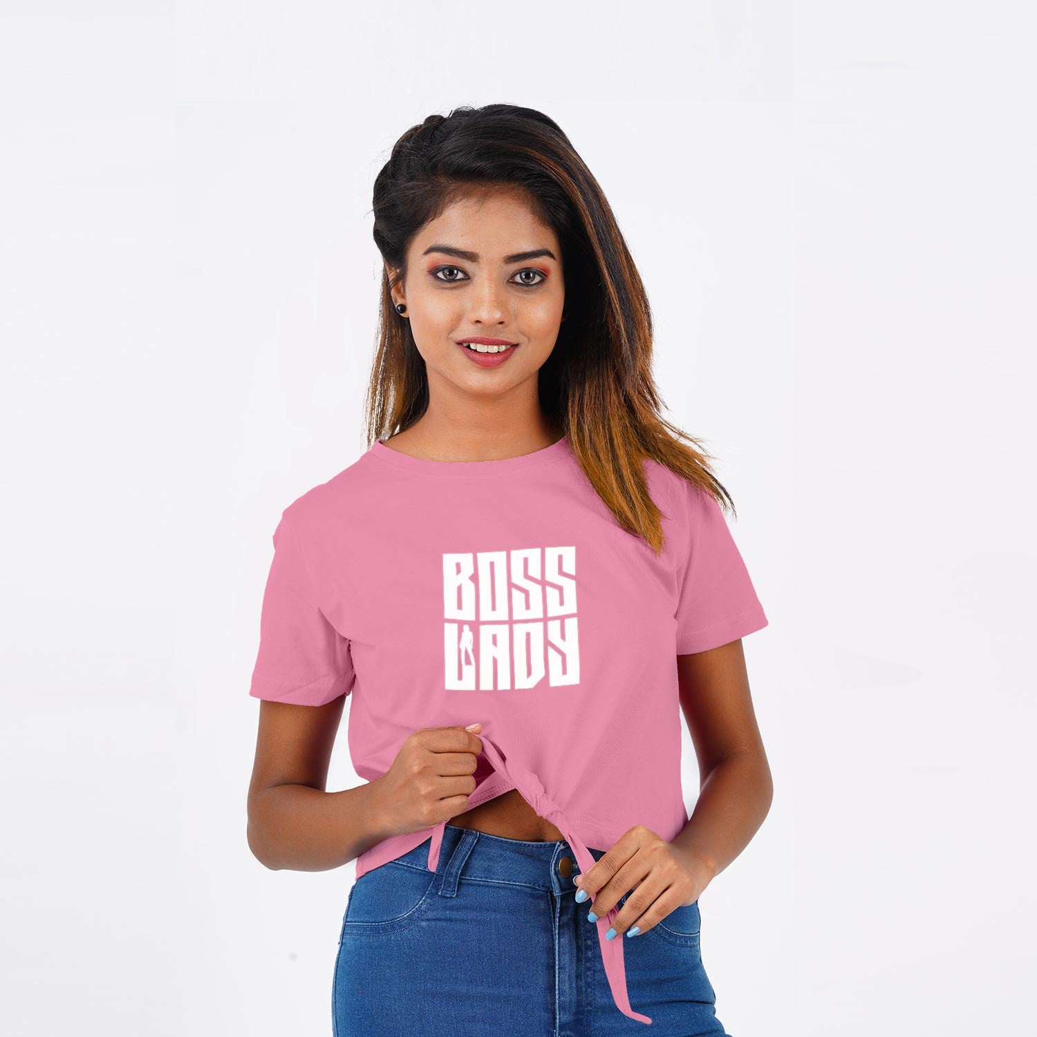 Boss Lady - Knot Crop Top