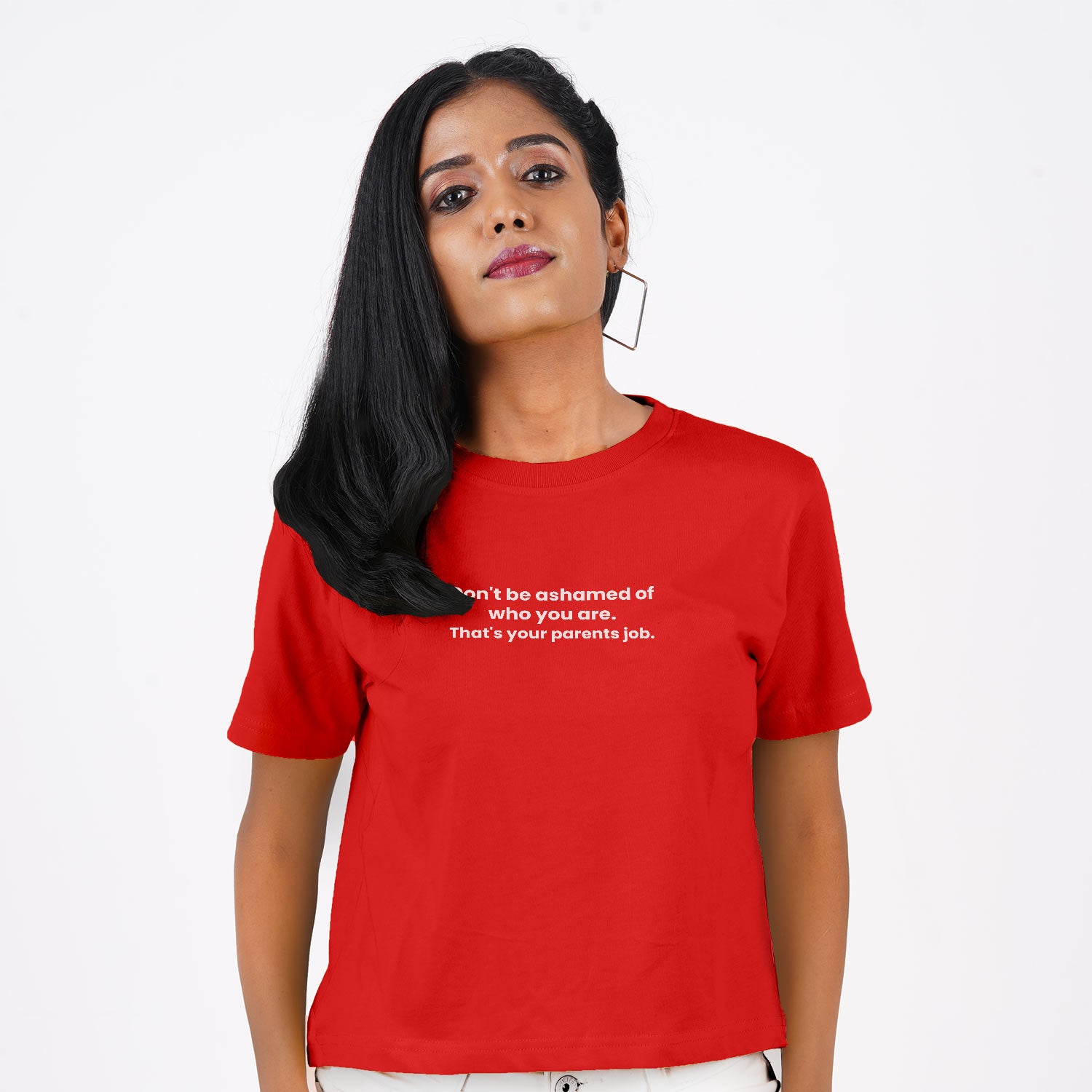 Don't Be Ashamed Of Who You Are - Crop Top