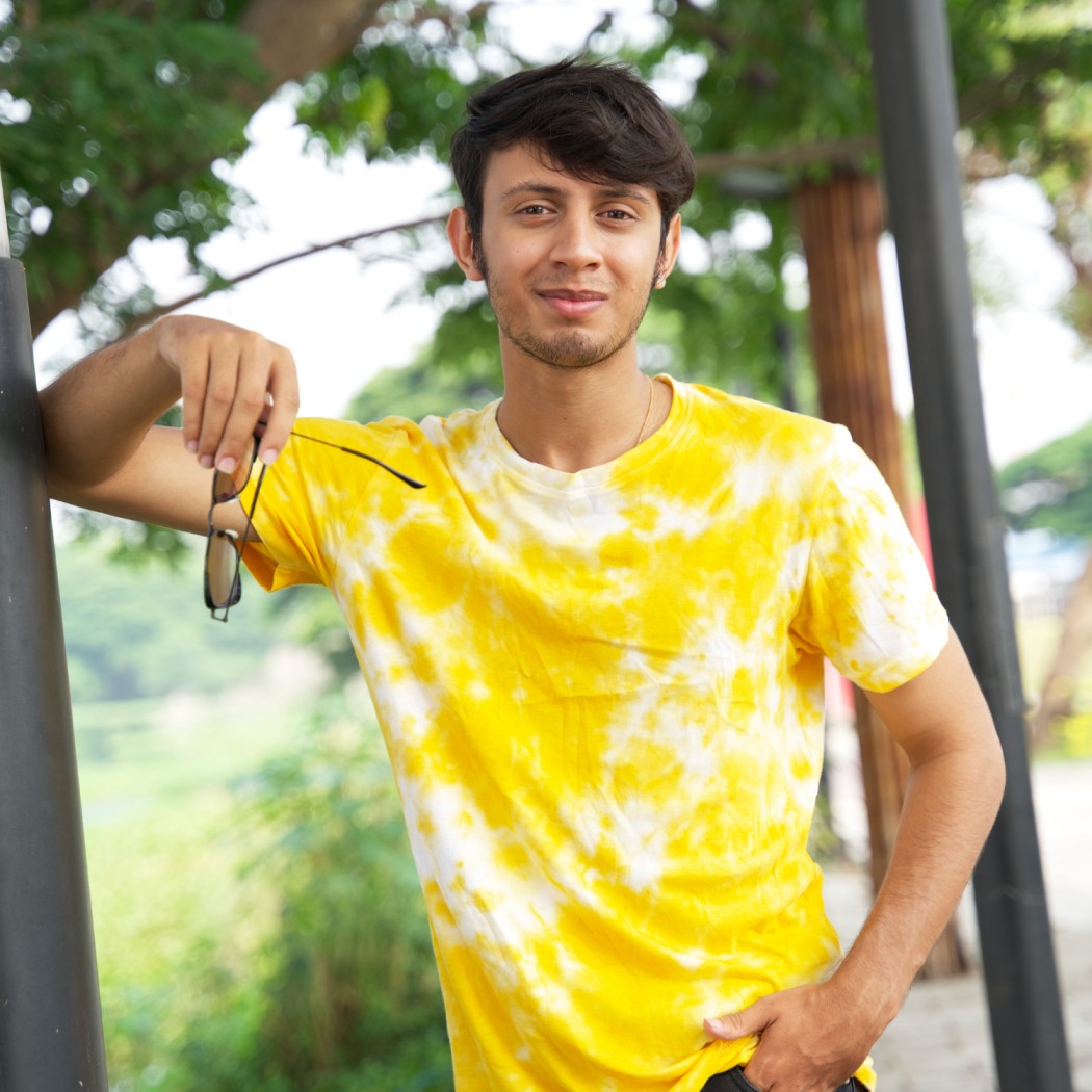 TIE DYE Unisex Yellow T-Shirt