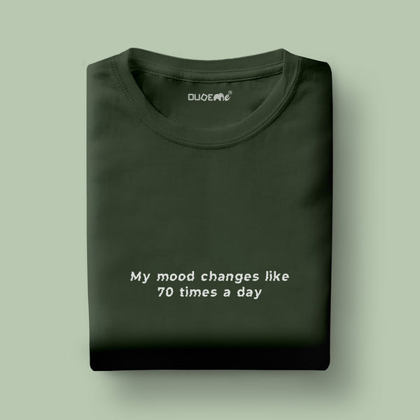 My Mood Changes Unisex Half Sleeve T-Shirt