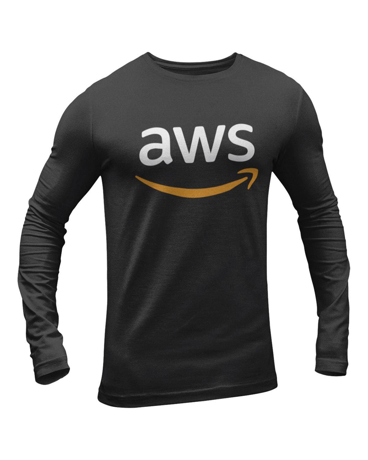 AWS Full Sleeve Geek T-Shirt - DudeMe
