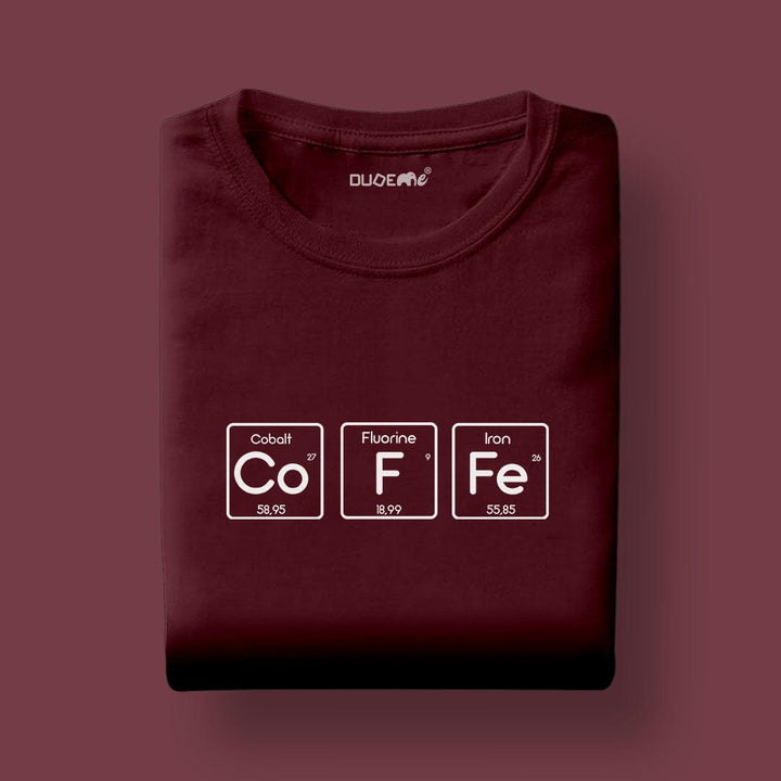 Coffee Periodic Table Unisex Half Sleeve T-Shirt - Dudeme